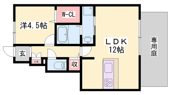 MISTRAL恵美酒の物件間取画像